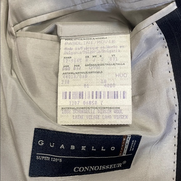 Hugo Boss Charcoal Pinstripe Men's Suit - 36 - Picture 5 of 16